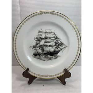 Spode The Cutty Sark Plate 10" Bone China 1969 Excellent‎ Vintage Condition